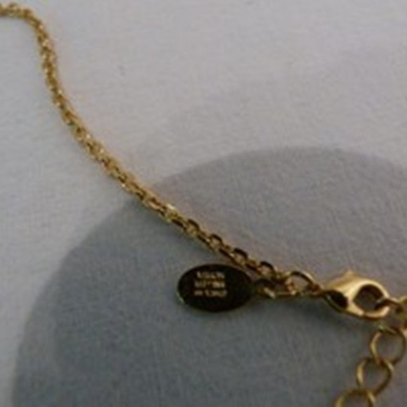 Nolan Miller Designer Gold-tone Pavé Flower Pin Brooch Pendant & 16 In Necklace - Picture 9 of 10